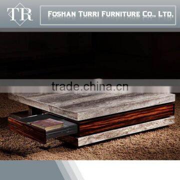 Modern Living Room Furniture Marble Top Coffee Table for Sale photo-3