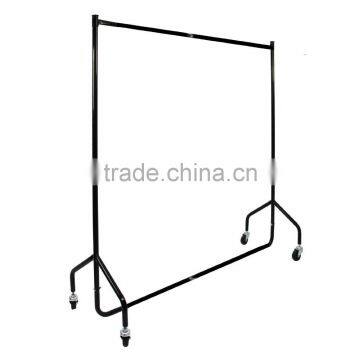 MonsterShop 5ft Clothes Rail Garment Display Rack, Black, 150cm x 150cm x 45cm photo-2