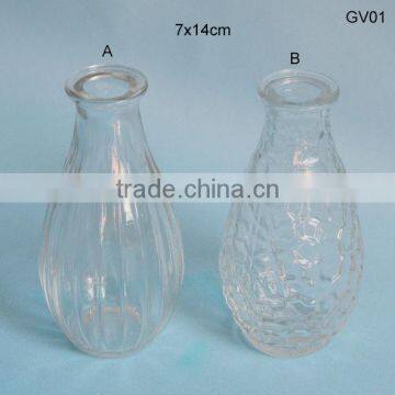 clear decoration glass vase bottle