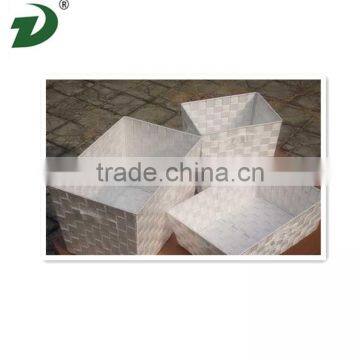 New Arrived Recycled Paper Rectangular Woven Large Storage Baskets With Lids photo-2