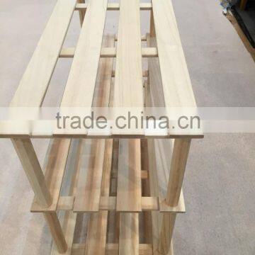 2015 New Design Knocked Down Wooden Shoe Rack photo-3