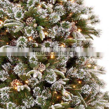 Artificial Christmas Tree With Snow and Pinecone photo-2