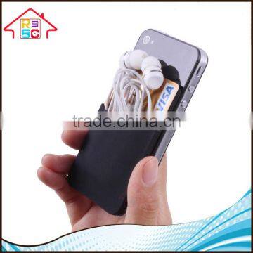 NBRSC Silicone 3m Sticker Smart Wallet Mobile Phone ID Credit Card Holder As Seen on TV photo-2