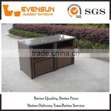 Simple Style Wicker Bar Stools Table And Chair photo-4