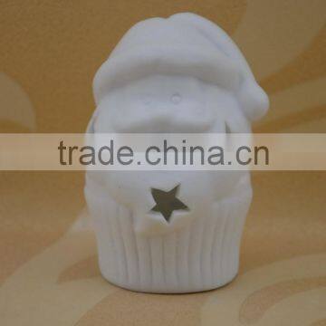 High White Porcelain Christmas Decoration With LED Light for Wholesale photo-3