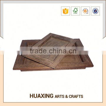 Chinese style wooden oval wooden tray