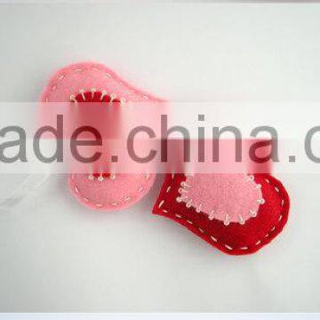 20176 new products alibaba website china supplier promotional gift felt fabirc charm decorative heart shape christmas ornaments