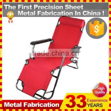 Heavy Duty Reclining Beach Chair with Two Positions Recline