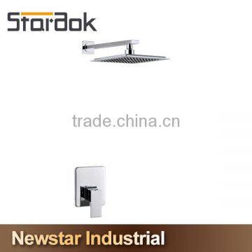 Star.aok Bathroom Shower Faucet Chrome Finish Single Handle Waterfall Shower Tap