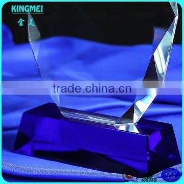 KM-ZP65 Elegant Clear Crystal Glass Colored Star Blank Award Trophies photo-3
