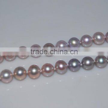 Modern Designs 11-12mm Purple Freshwater Pearl Necklace photo-2