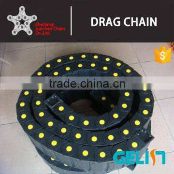 high speed cnc cable chain flexible plastic electric pipe made in china bridge type cable wire tracks drag chains