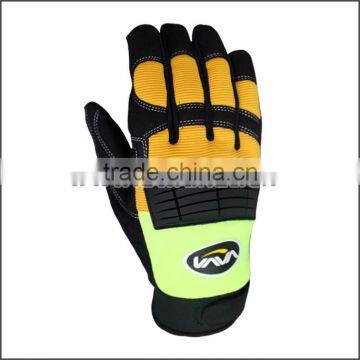 TPR Impact Protective slicone anti slip neoprene anti vibration Mechanical working Gloves