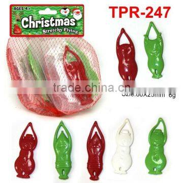 Novelty Soft Plastic Stretchy Flying Christmas Toys