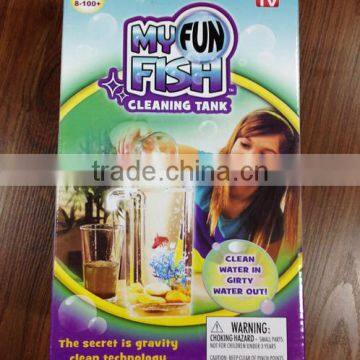 New Fshion My Fun Fish Kid Self Cleaning Beta Aquarium Bowl Tank Hot My Fun Fish Cleaning Tank photo-4