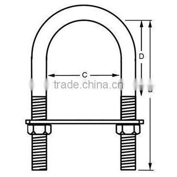 413SS Ladder Vertical Life Line System Safety High Quality High Strength Stainless AISI Round Bend U Bolts photo-4