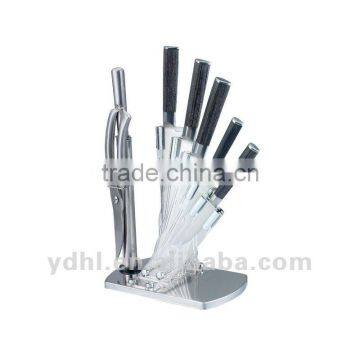 kitchen knife set with acrylic block SD09-8Y01