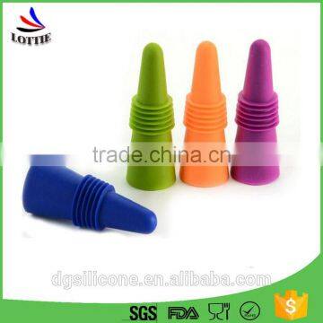 Lottie new product food grade silicone wine bottle stopper/silicone wine stopper ,FDA Food Grade Silicone Wine Bottle Stopper