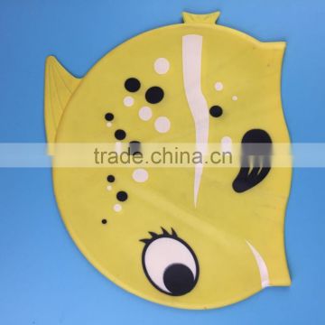 wholesale full color cap printing colorful silicone swimming cap(two sides with printting)