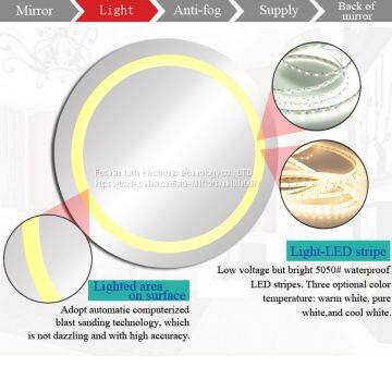 LED Light up Mirrors , Backit Mirrors With Heating Pad for Anti Fog photo-2
