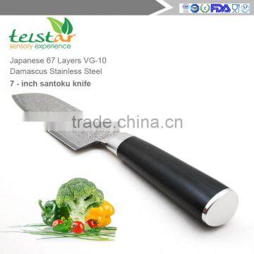 2017 New Technology 7 Inch Santoku Knife Japan Damascus VG10 Steel 67 Layer With Micarta Handle