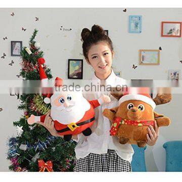 25cm Super Cute Santa Claus Light Up Stuffed Plush Toy As Children's Gifts for Christmas photo-5