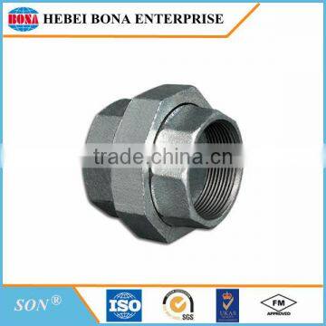Good quality galvanized pipe fittings 330 flat seat union