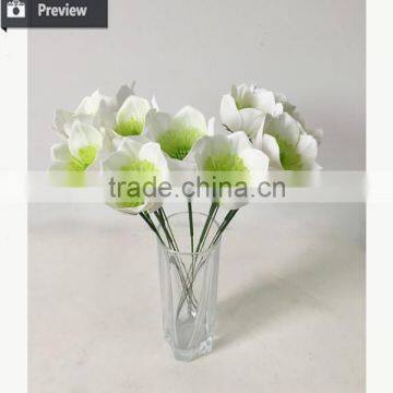 Hot Sale Big Christrose Hvid Single Decorative Artificial Sakura Flower Customized photo-4