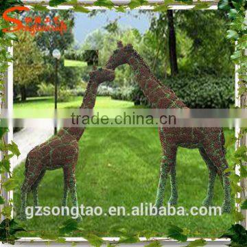 ST Friendly /Wholesale fake artificial boxwood hedge animals artificial grass topiary