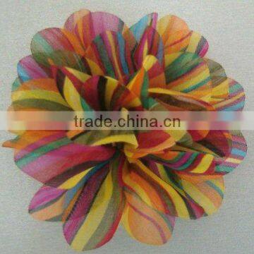 rainbow chiffon flower