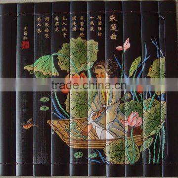 bamboo crafts (bamboo painting )