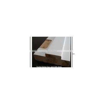 Home decoration white primed&white PU painting wooden door frame