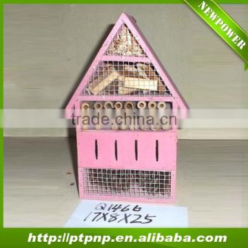 Pink 2014 hot sale Wooden insect House