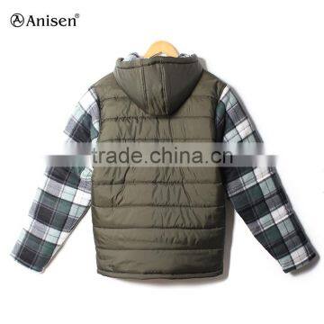 Fashion Design Wholesale Windbreaker Men Plaids Jacket photo-2