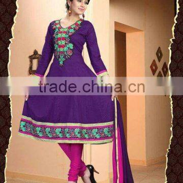 Pure Cotton Designer Embroidery Salwar Kameez