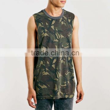 Mens camouflage surf tank mens sleeveless vest