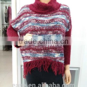 Custom factory directly women cashmere sweater jumper, 100% cashmere loose women sweater