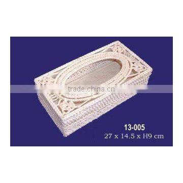 Square rattan paper box