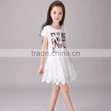 S80103A Girls Joker Skirts in Summer Fashion Embroidery Lace 2017 Tide Girls' Skirts photo-2