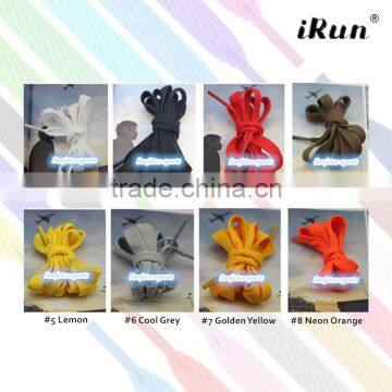10mm Flat Plain Sneaker Shoelaces~Flat Shoelaces~Fat Shoe Laces~Fat Athletic Shoe Laces~NO MOQ~57 Colors Available~Accept Custom photo-2