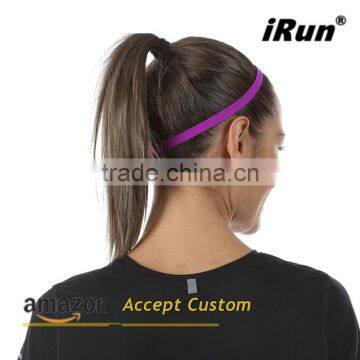 Slim Elasticated Headband No Slip Hairband Holds Your Hair Out of Your Face - Great For Jogging Running Volleyball Workout Yoga photo-6