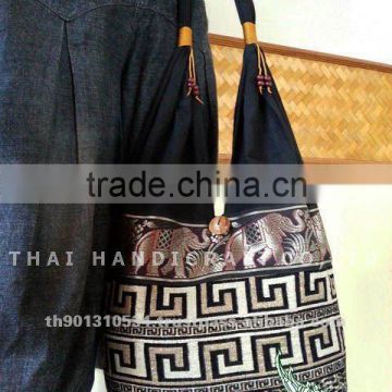 New Thai Silk Embroidered Handbag Tote Bag