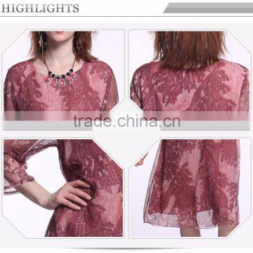 OEM&ODM Service Chiffon Loose Shift Dress,women Shift Dress photo-6