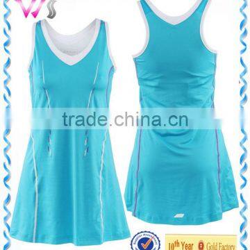 tennis clothes woman Custom girls tennis long dress clothes wholesale