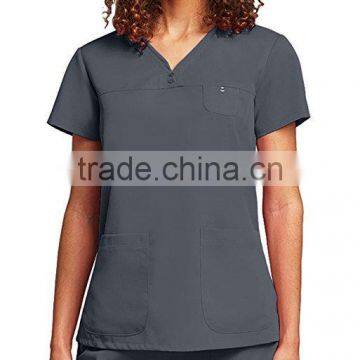Colorful 2017 Custom Fashionable Scrub Top Nurse Hospital Uniforms Medical Scrubs Designs photo-5