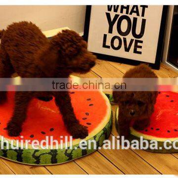 R1929H Hot selling Summer Fruit Round Pet Cushion Cat Dog Mat Pet Pad Bed