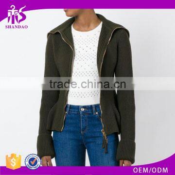 Shandao OEM fashion design winter polyester ladies coat collars pakistani