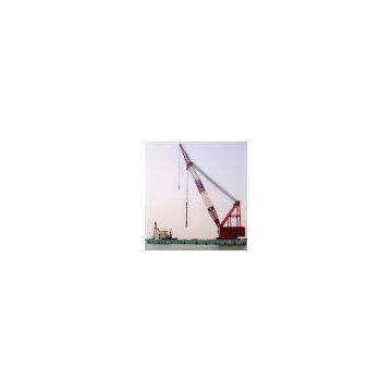 revolving floating crane barge 1000t 1000 ton full rotation