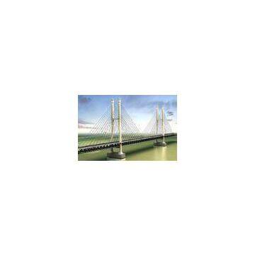 Steel Truss Cable Stay Bridges Suspension With High Strength