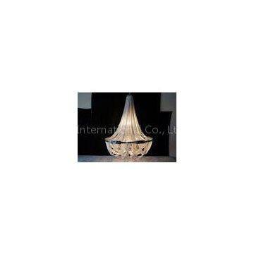 Hot Sell Luxury Large Hotel chandelier Modern Interior chrome nickel color metal chain Chandelier li